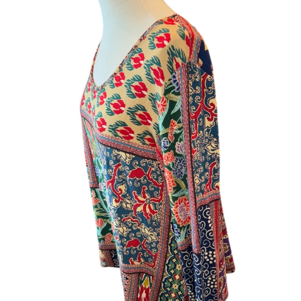 Johnny Was Jules Patchwork Print Long Sleeve - image 5